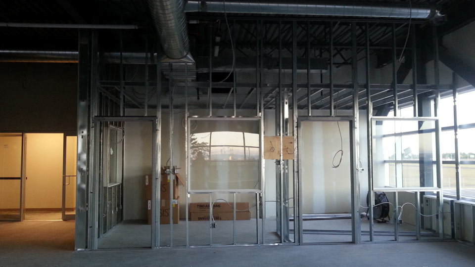 Commercial - Anytime Fitness interior framing