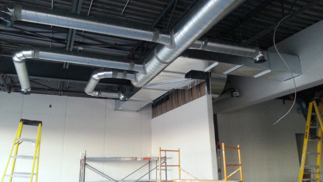 Commercial project - Anytime Fitness - ventilation