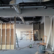 Commercial project - Anytime Fitness - interior walls