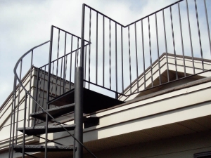 Custom welding - exterior staircase and balcony