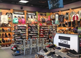 Interior fit-up - Journey Shoes store - with products